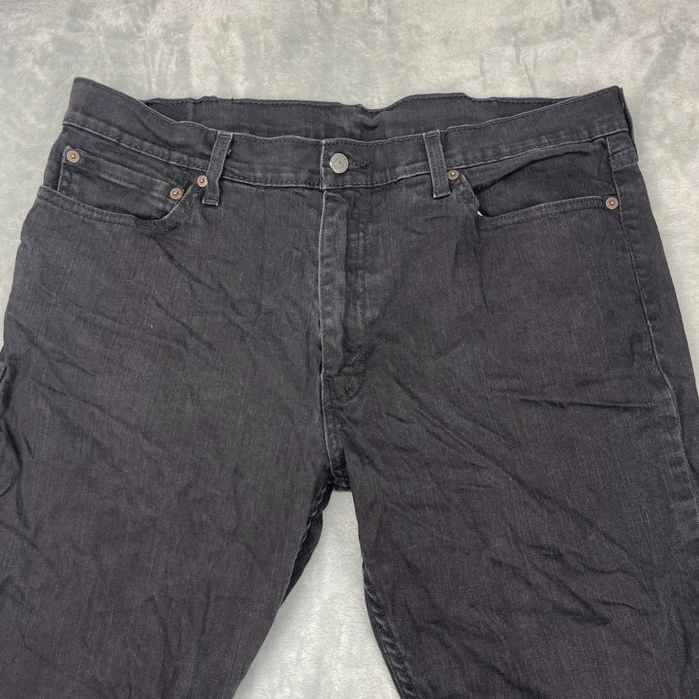 Levi's 511 Jeans Mens 38x32 (38x27) Black‎ Denim Red Tab Straight Leg Streetwear